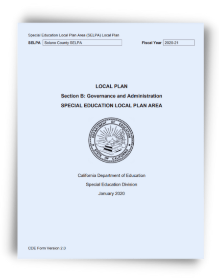 Sample Local Plan snapshot, click to open sample