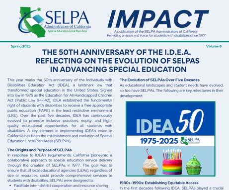 SELPA IMPACT Spring 2025 Edition